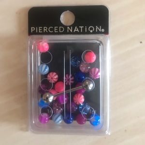 Pierced Nation | NIB multi ball tongue ring pack